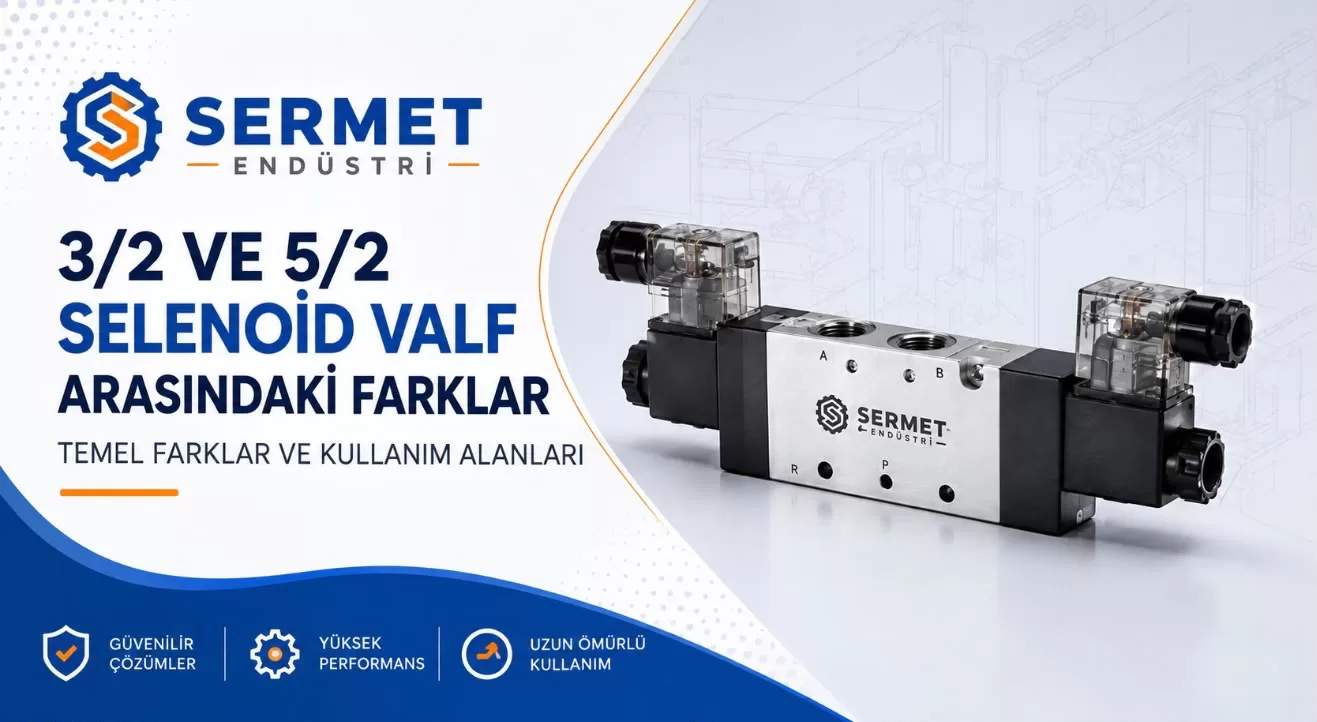 3/2 ve 5/2 Selenoid Valf Arasındaki Fark Nedir?